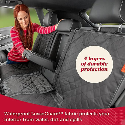 Lusso Gear Dog Car Seat Cover for Back Seat 100% Waterproof,