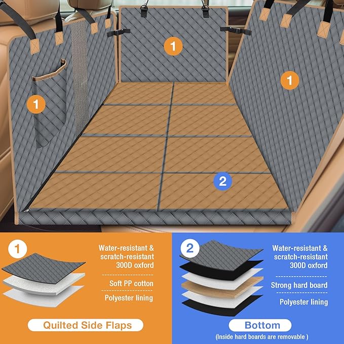 Dog Car Seat Cover for Back Seat