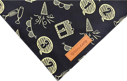 Realeaf Happy New Year Dog Bandanas 2 Pack
