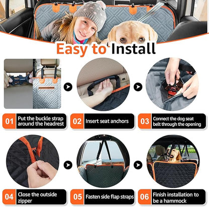 LOOBANI Dog Car Seat Cover 54" W 58" L