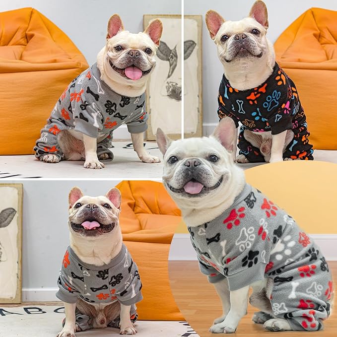 SCENEREAL Fleece Dog Pajamas for Small Medium Large Dogs