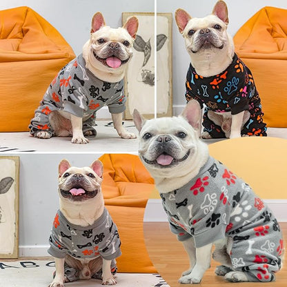 SCENEREAL Fleece Dog Pajamas for Small Medium Large Dogs