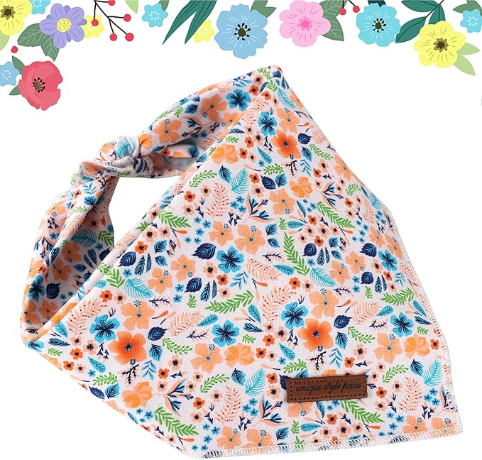 Unique Style Paws Cotton Dog Collar with Bow