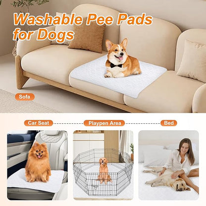 Pee Pads for Dogs Washable 34"x52" Fast 2 Pack