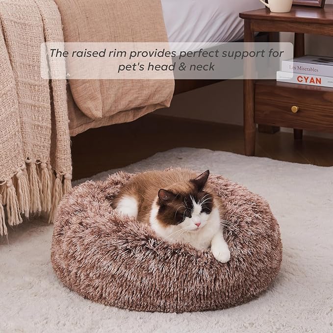Calming Donut Dog Beds for Small Dogs and Cat 20")