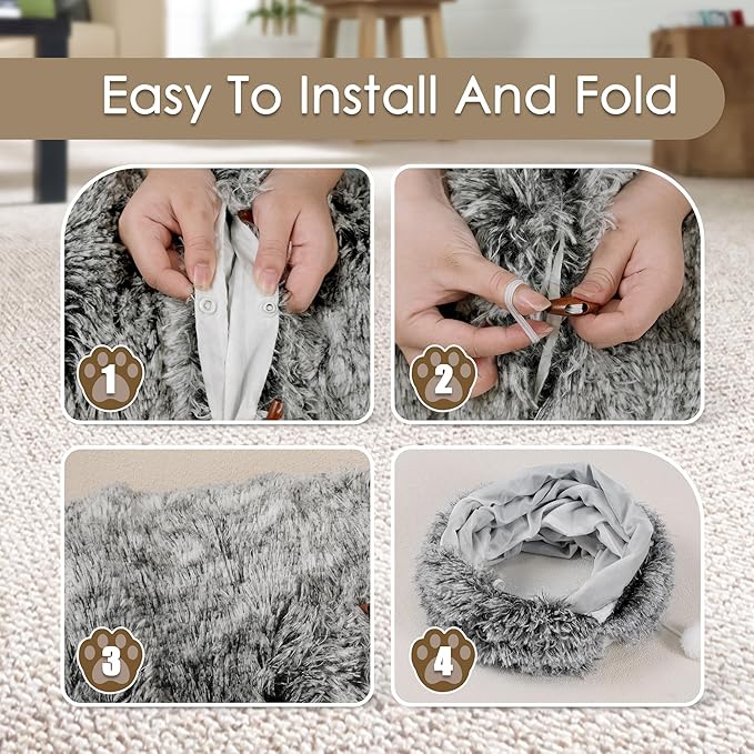 Cat Tunnel Bed for Indoor Cats