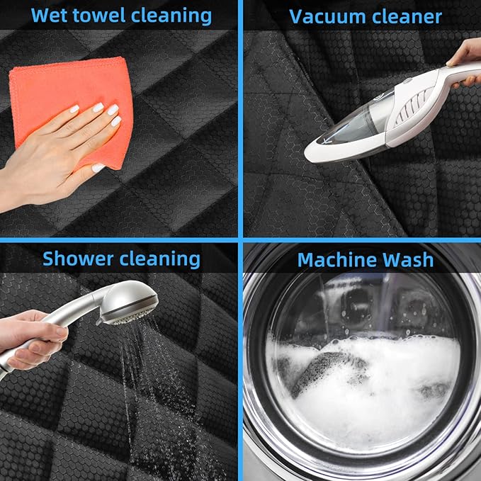 Dog Back Seat Cover Protector for SUV Trucks Cars Protector(Black3)