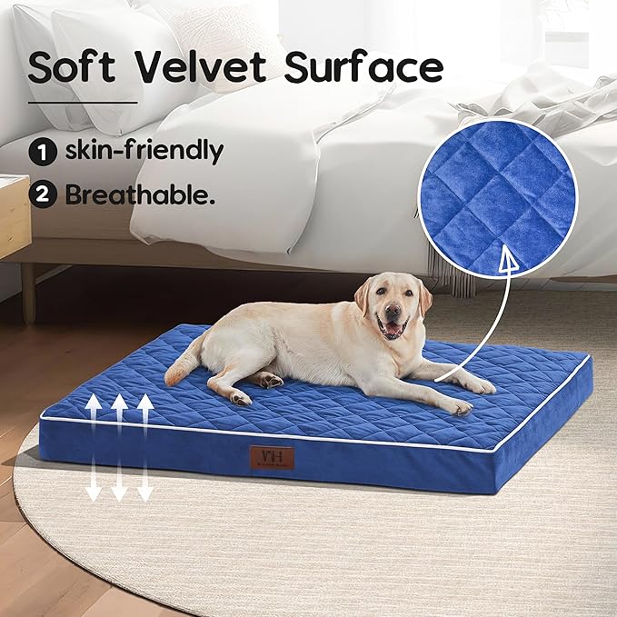 Orthopedic Dog Beds for Large Dogs with Removable Washable Cover 36 inch,