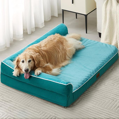 BFPETHOME Orthopedic Dog Beds for Large Dogs-Waterproof Sofa Dog Bed with Removable Washable Cover
