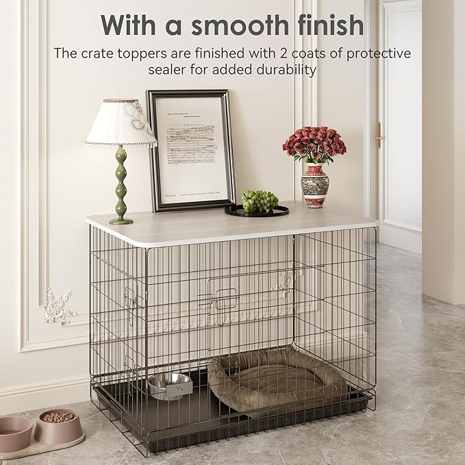 Dog Crate Topper Wood for 42 inch Cages