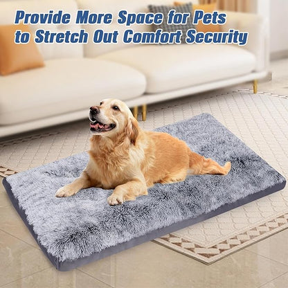 Plush Dog Crate Beds 42" x 28" x 3")