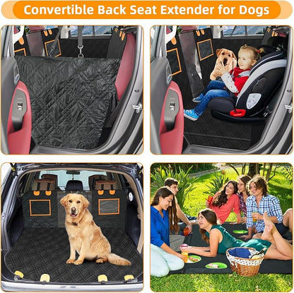 Truck dog seat cover back seat.Double waterproof dog