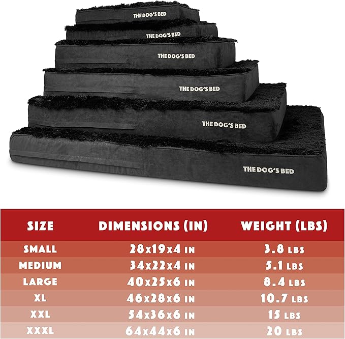 The Dog’s Bed Orthopedic Memory Foam Jumbo Dog Bed 64x44, Pain