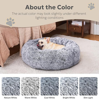 Calming Donut Dog Beds for Small Dogs and Cat 23")