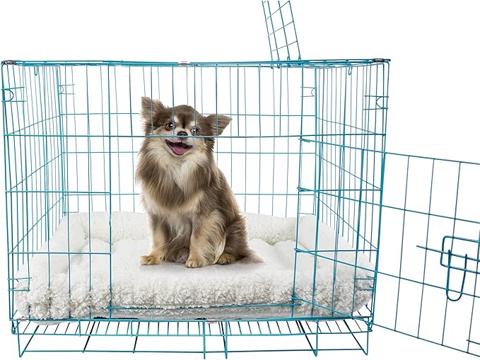 Long Rich HCT ERE-001 Super Soft Sherpa Crate Cushion Dog and Pet Bed Textiles,28.5 x 18 inches