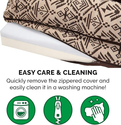 Furhaven Memory Foam Dog Bed for Large/Medium Dogs w/ Removable Bolsters & Washable Cover 55 lbs