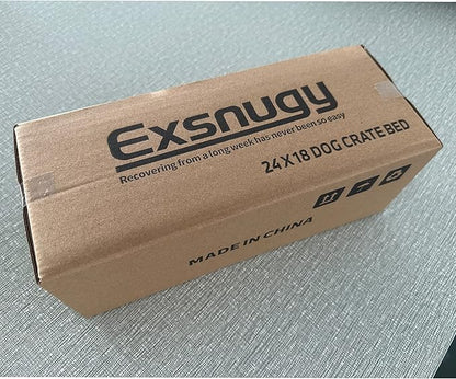 Washable Dog Bed Mat Reversible Dog Crate Pad Soft Fluffy Pet Kennel Beds Dog Sleeping Mattress for Large Jumbo Medium Small Dogs 23 x 17 Inch,