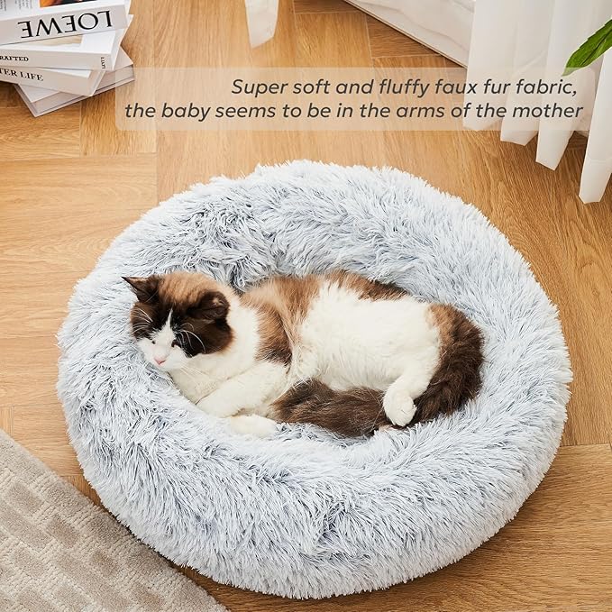 Calming Donut Dog Beds for Small Dogs and Cat 20")