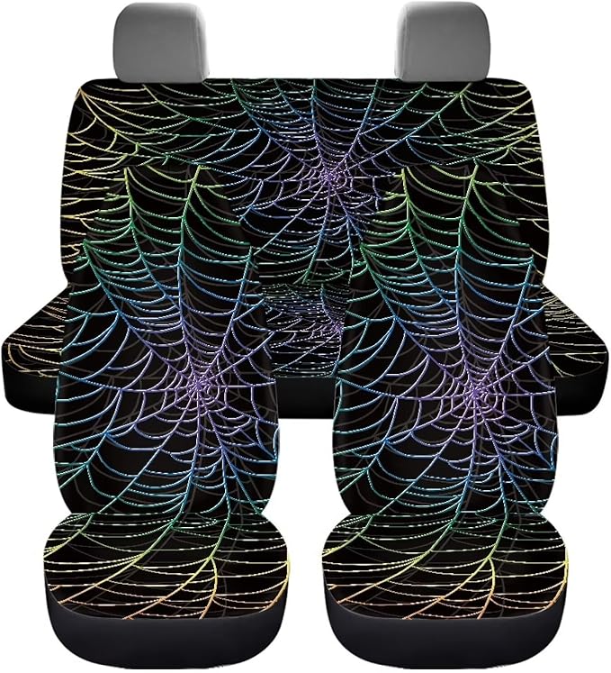 Cobweb Vehicle Seat Covers Set Bucket Seat Covers 4pcs Auto