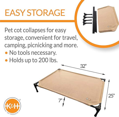 K&H Pet Products Elevated Outdoor Dog Cot Bed