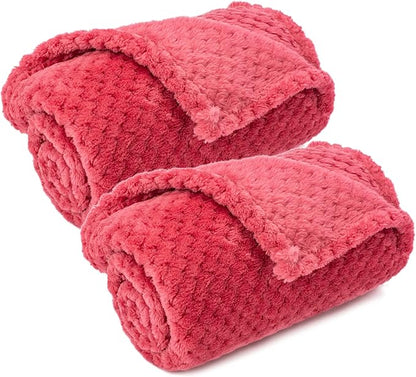 Dog Blanket or Cat Blanket or Pet Blanket (S/24" x 32", Cranberry)