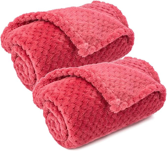 Dog Blanket or Cat Blanket or Pet Blanket (S/24" x 32", Cranberry)