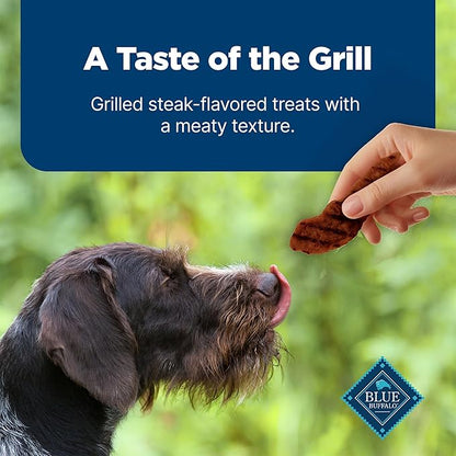 Blue Buffalo Nudges Grillers Natural Dog Treats with Real USA Beef, Made in the USA, Steak, 36-oz. Bag