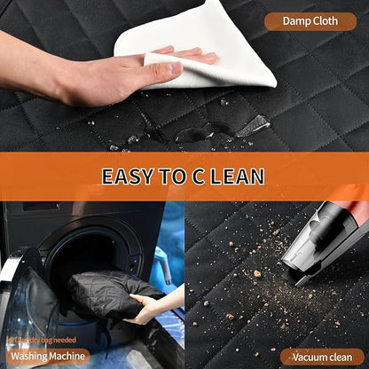 Dog Car Seat Cover for Back Seat Pet Cover for Dogs Waterproof Dog Hammock for Car 600D Heavy Duty Non Slip Scratch Proof Backseat Cover for Dogs in Car