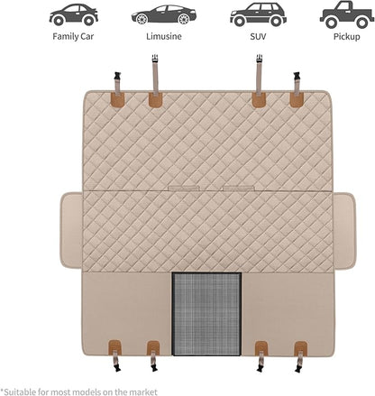 GXT Dog Back Seat Cover Protector for Cars SUV and Trucks with Mesh Window