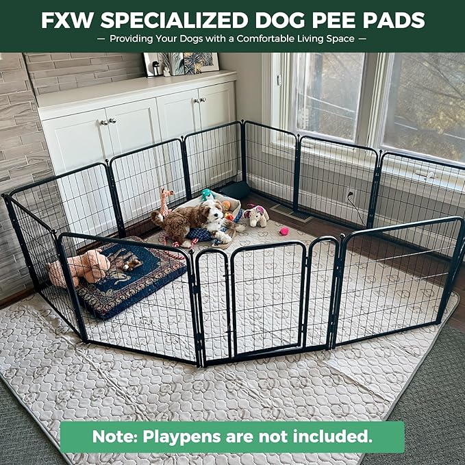 FXW Washable Pee Pads for Dogs 70.9" x 70.9", Specifically 32/40/45inch 8
