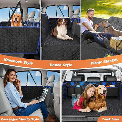 Dog Car Seat Cover for Back Seat 330lbs Waterproof