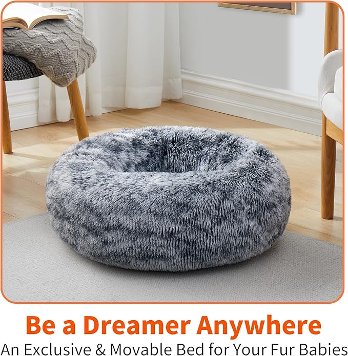 Round Pet Bed for Dogs and Cats 15.7''/40cm)