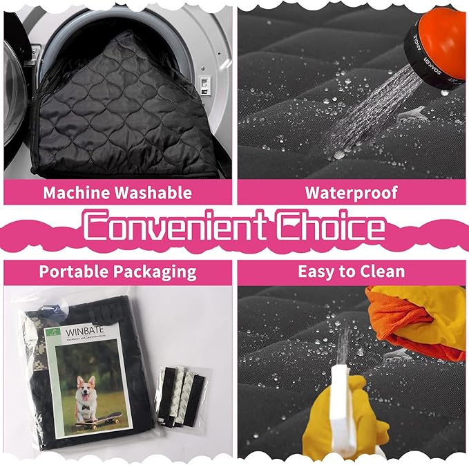 2PCS Dog Car Door Protector 29.5 x 20.47 Car