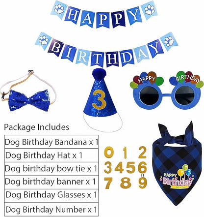 Dog Birthday Party Supplies 0-9 Numbers,Puppers