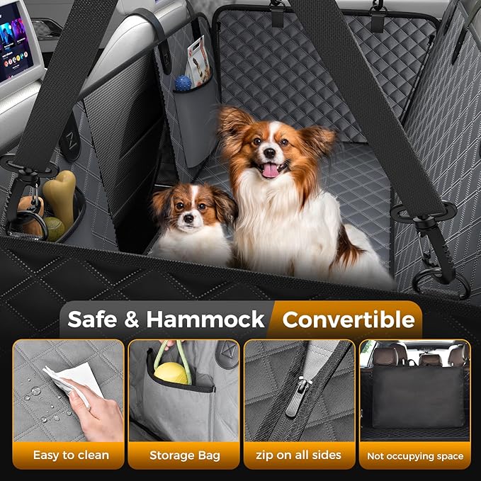 Dog Car Seat Cover +40% Space, 400 lb