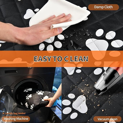 Dog Car Seat Cover for Back Seat Pet Cover for Dogs Waterproof Dog Hammock for Car 600D Heavy Duty Non Slip Scratch Proof Backseat Cover for Dogs in Car