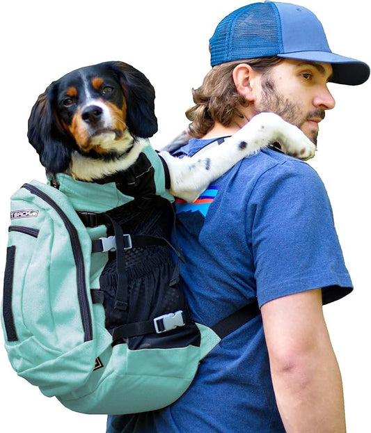 K9 Sport Sack | Adjustable Dog Carrier Backpack (Small, Plus 2 - Summer Mint)