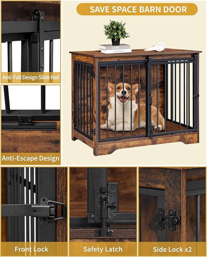 Dog Crate Furniture 32" Double