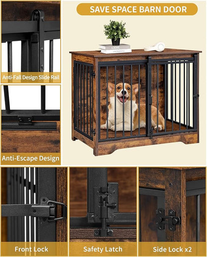 Dog Crate Furniture 32" Double