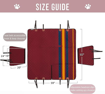 Dog Seat Cover for Cars Trucks SUVs