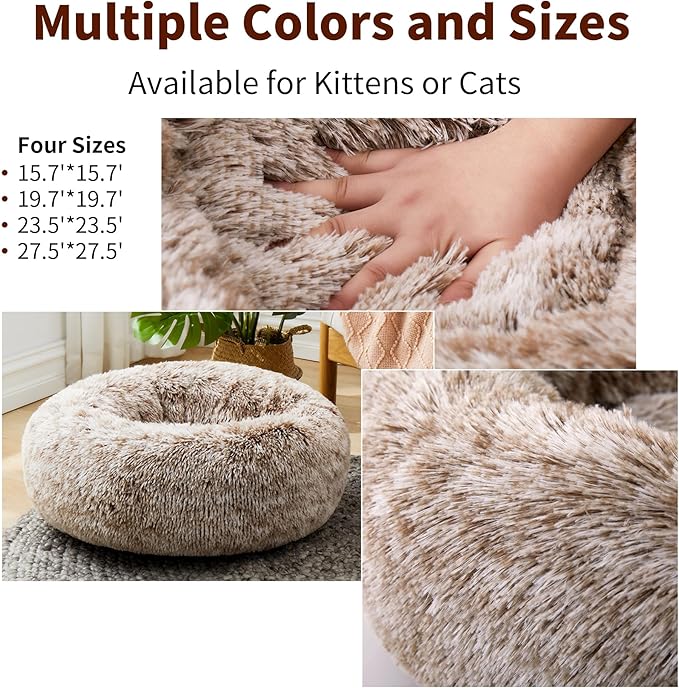 Calming Dog Bed for Large Cats and Dogs 23.5'')