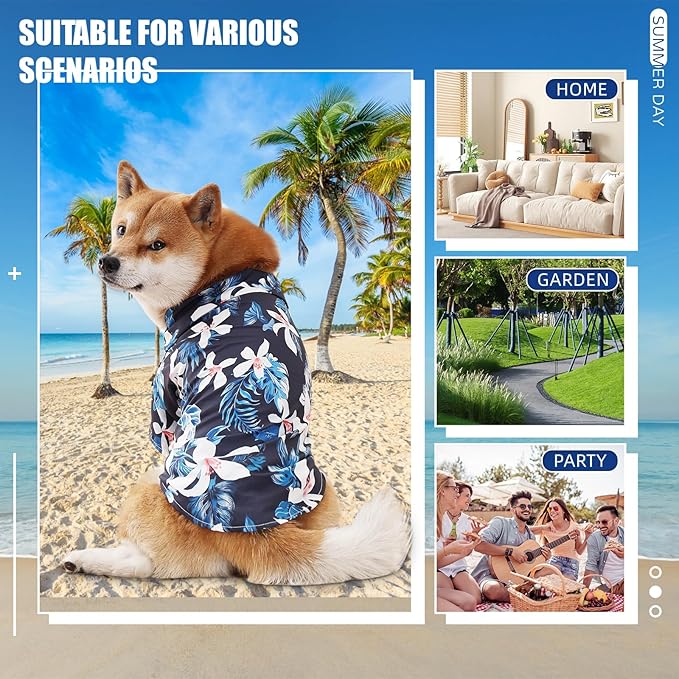 Dog Shirt Hawaiian
