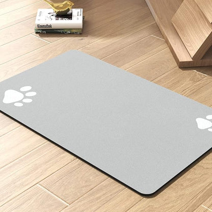 Pet Feeding Mat-Absorbent Dog Mat for Food and