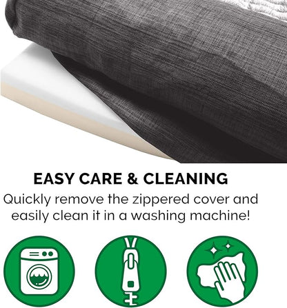 Furhaven Memory Foam Dog Bed for Large Dogs w/ Removable Bolsters & Washable Cover 95 lbs