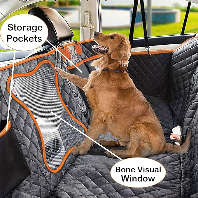 SORKUT Dog Car Seat Cover Waterproof Car Seat 600D Heavy