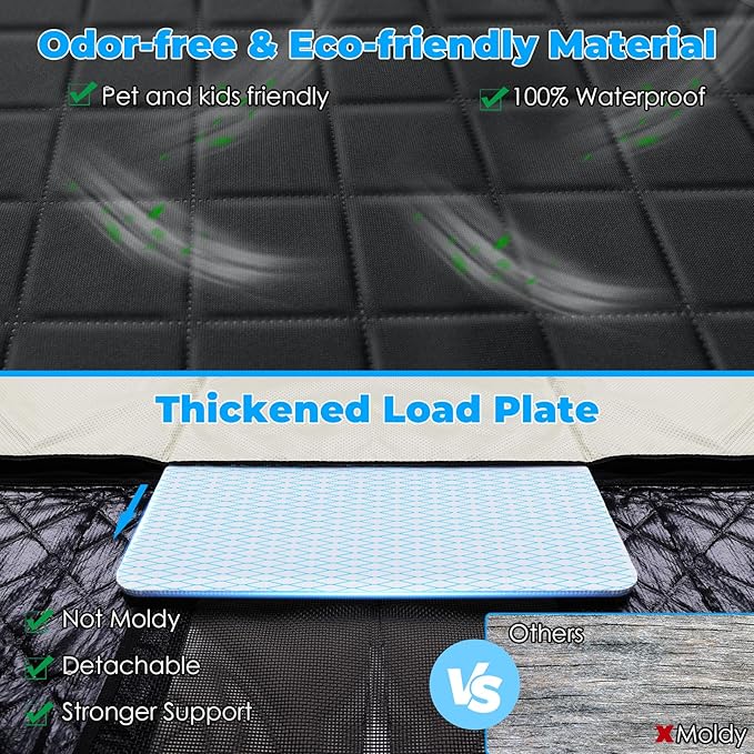 URPOWER XL Dog Back Seat Extender for Crew Cab Truck F150 / 1500/ Tundra