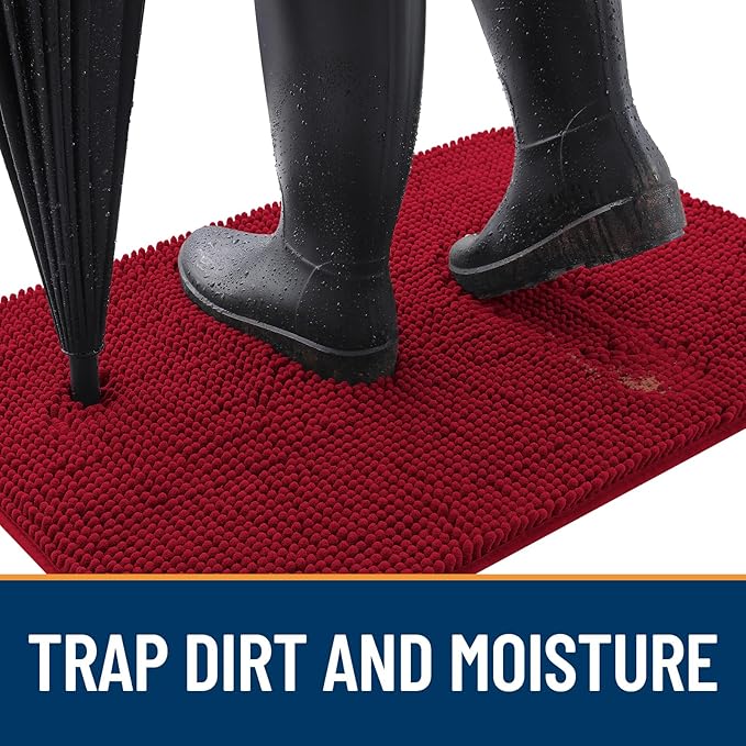 OLANLY Dog Door Mat for Muddy Paws 24x16