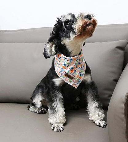 Unique Style Paws Cotton Dog Collar with Bow