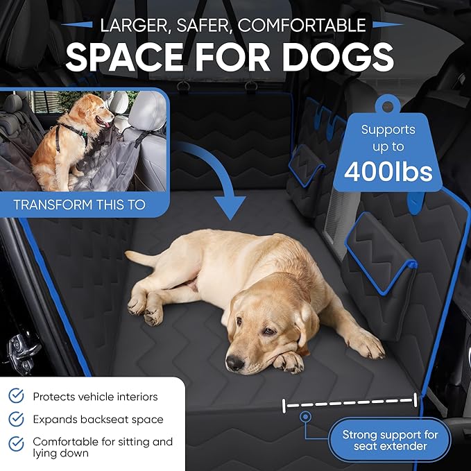 Back Seat Extender for Dogs 400lbs w