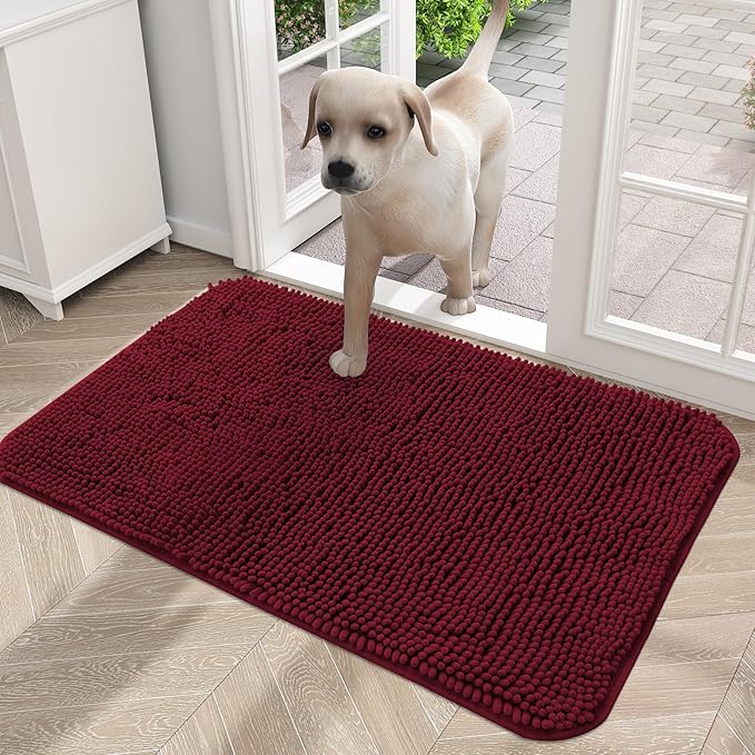 OLANLY Dog Door Mat for Muddy Paws 24x16